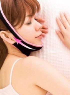 beauty facial chin neck sleep mask belt sheet face lift up
