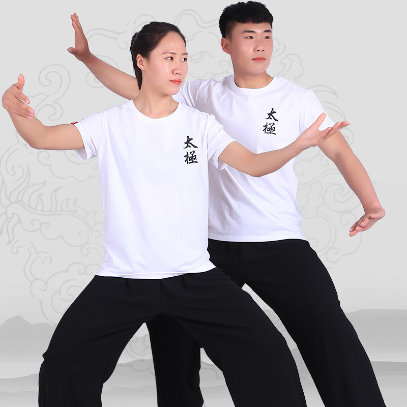 夏季新款太极服纯棉团体文化衫