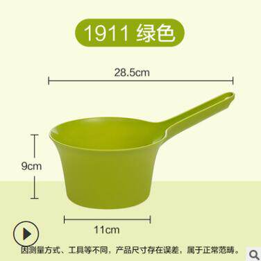 茶花水瓢塑料加厚长柄水勺厨房用水舀子浴室水勺 1911 颜色随机