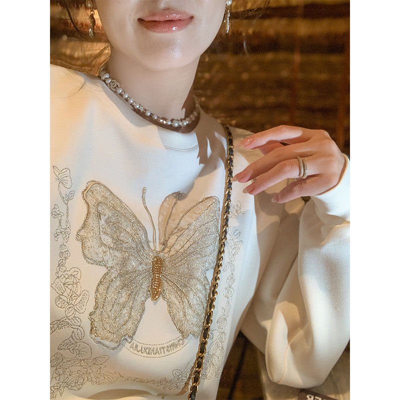 鱼兔子的兔子时尚洋气长袖卫衣