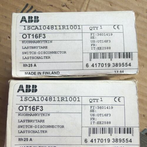 （议价）全新ABB隔离开关OT16F3