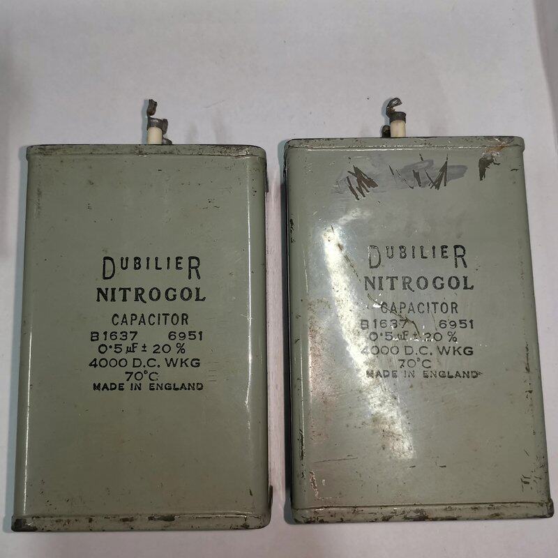 (议价)英国大D0.5uf4000V高压偶合电容一对