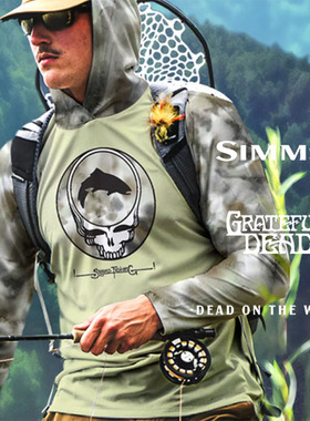 SIMMS新款PG-14559防晒服连帽长袖钓鱼服速干透气防晒钓鱼上衣