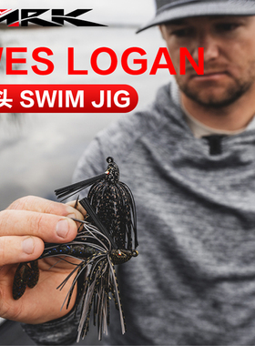 ARK新品WES LOGAN蛇头SWIM JIG挡草胶群定制钩泳型路亚饵