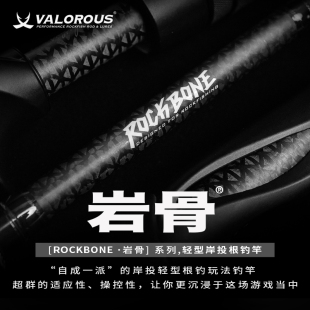 Valorous万路仕ROCKBONE岩骨岸投小根钓路亚竿实心富士导环钓竿