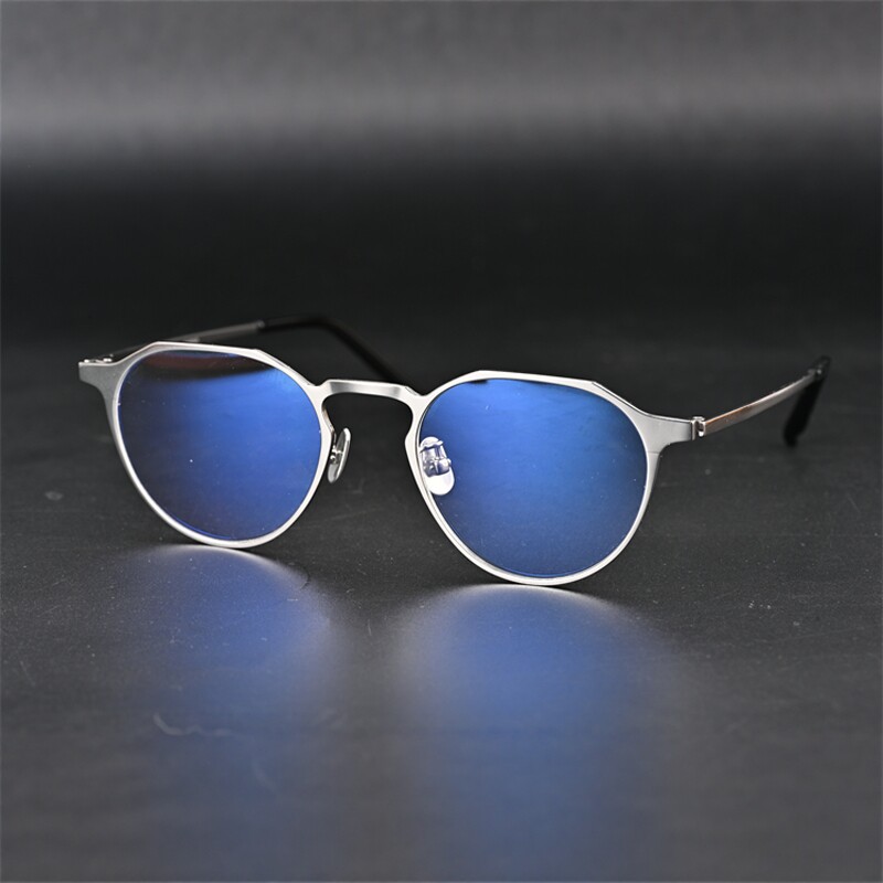 超轻简约方框钛框眼镜配近视男女同款镜框钛架黑框大脸镜框6860