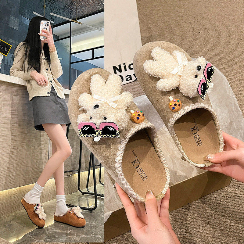 爆款厚底勃肯鞋半拖女外穿2026春季新款增高软底一脚蹬包头拖鞋女