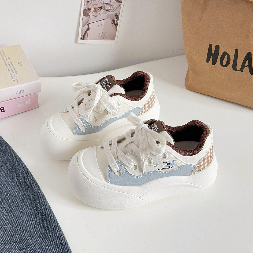 韩系厚底休闲鞋女鞋2026年夏季新款小白鞋学生百搭配裙子运动鞋潮