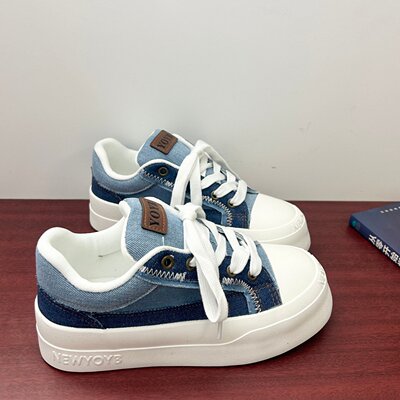 厚底帆布鞋女款2026新款