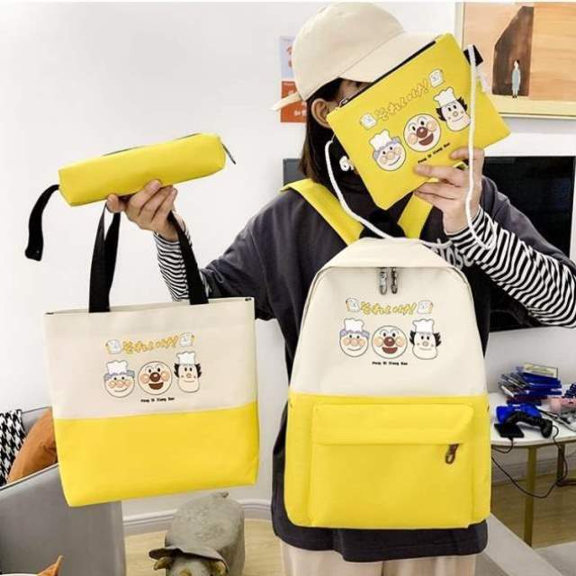 提包韩版拎书袋小学生加厚布包学具新款手提包美术学作业单肩包女