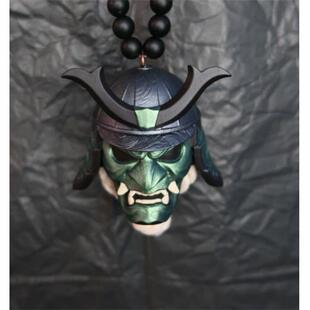 Helmet独立站挂件魔鬼车载吊坠万圣节装 Kabuto 厂家直销Samurai