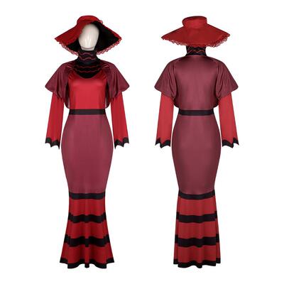 地狱客栈cos服女恶魔领主罗茜cosplay包臂长裙万圣节舞台表演服装