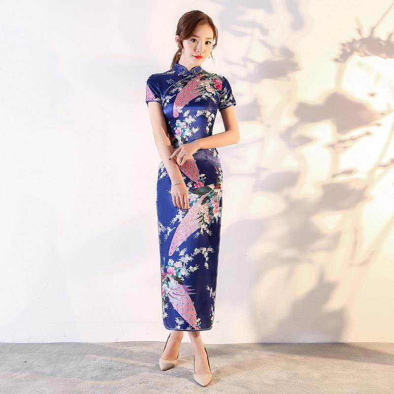 2018新款正宗旗袍连衣裙少女夏胖人200斤长款演出传统礼服老上海|ruв категории Женская одежда, Cвадебные платья, ципао - от Buy2taobao.com для оказания профессиональной услуги покупки агента Taobao