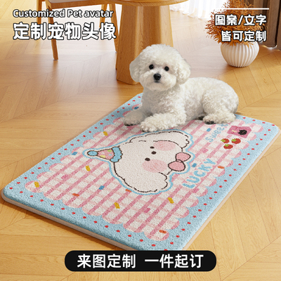 提供照片定制毛绒宠物睡觉垫子