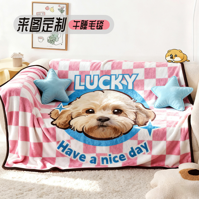 【一件定制】宠物毛毯加厚午休毯