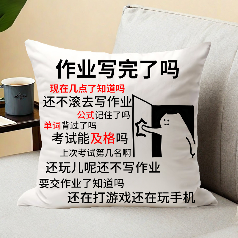 定制抱枕毕业送学生生日礼物创意沙雕恶搞笑同学可印照片diy来图