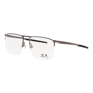 代购Oakley欧克利男士眼镜架方形哑光枪灰色金属透明镜片