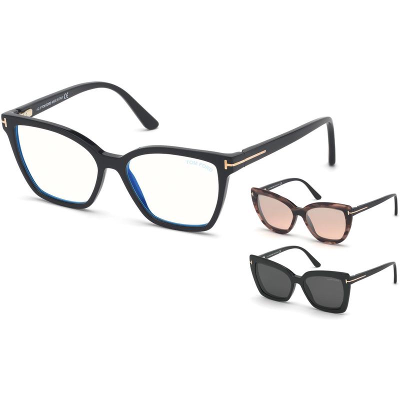 代购Tom Ford汤姆福特女士眼镜架方形全框黑色蓝色边框日常佩戴