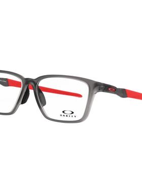 代购Oakley欧克利男士眼镜框方形全框灰色红色日常佩戴户外活动