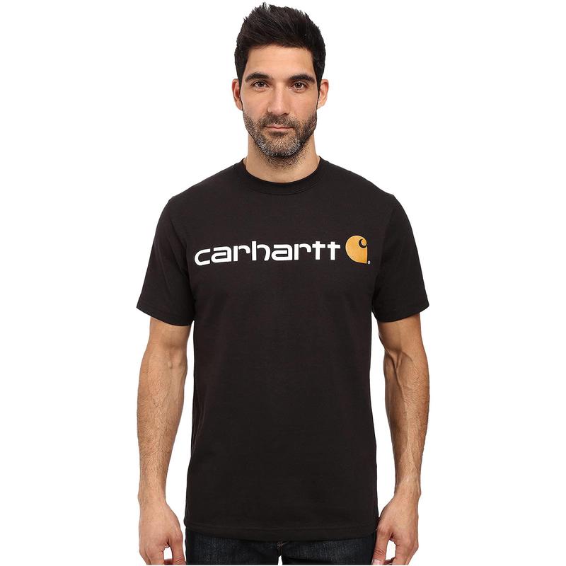 CarharttCarhartt男式logo印花短袖运动T恤挺括有型抗皱耐用