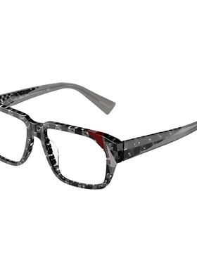 代购Alain Mikli女士眼镜框矩形塑料透明黑灰全框日常佩戴办公