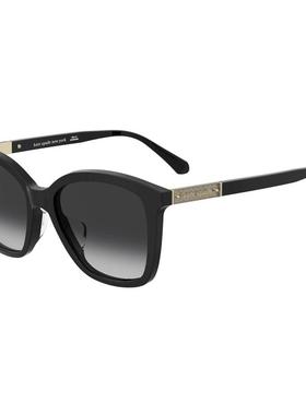 代购kate spade女士太阳镜偏光防眩光聚酯镜片可配近视方形黑色