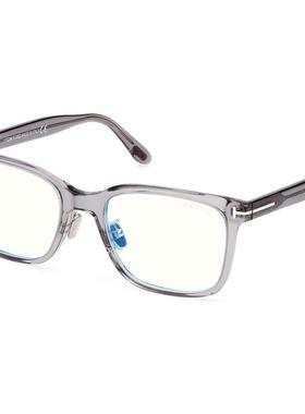 代购Tom Ford汤姆福特男士眼镜架方形全框灰色蓝色镜片办公