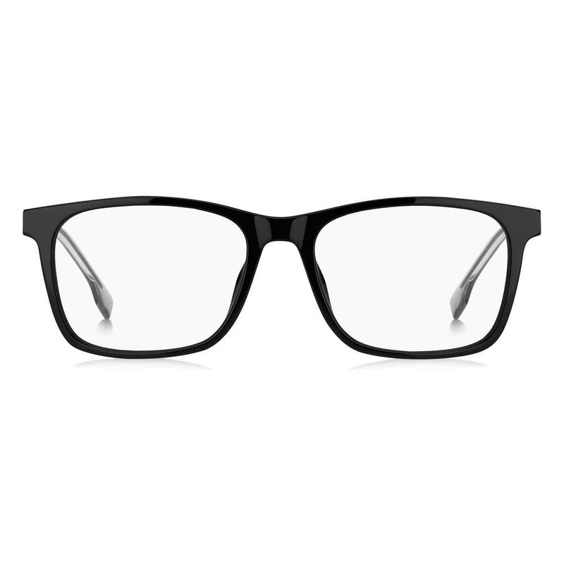 代购Hugo Boss男士眼镜框黑色矩形全框塑料商务日常眼镜架