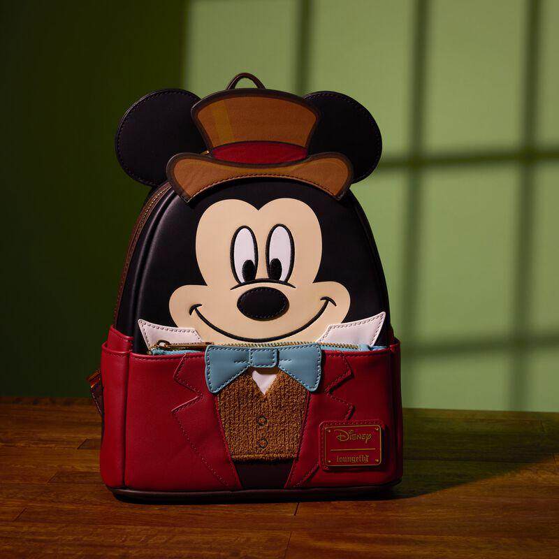 loungefly限量版米老鼠圣诞颂歌鲍勃·克拉奇特角色扮演迷你背包