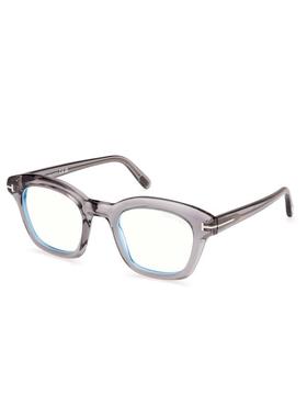 代购Tom Ford汤姆福特男士眼镜架方形灰色透明全框日常佩戴办公