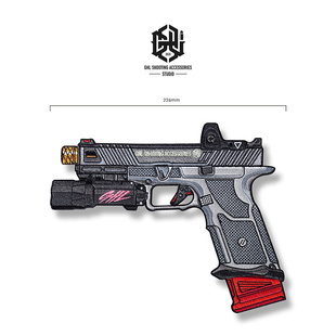 GHL 士气章魔术贴夜光GLOCK17刺绣士气章装扮贴纸 臂章