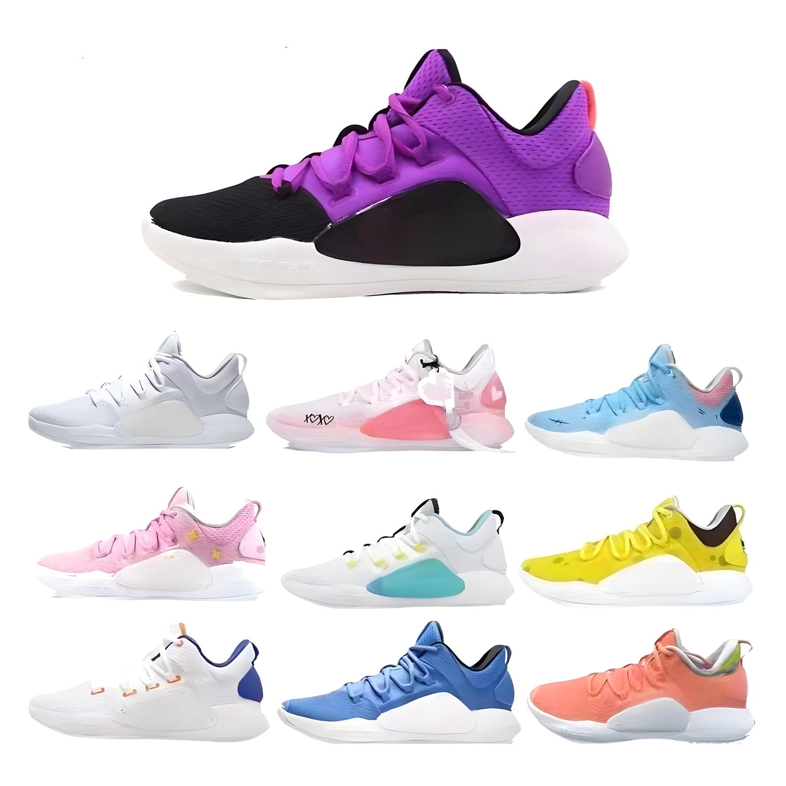 HD2018LOW篮球男鞋HYPERDUNK X低帮气垫球鞋鸳鸯樱花粉女海绵宝宝
