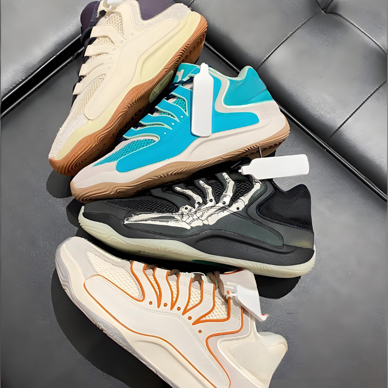 杜兰特18代篮球男鞋KD18气垫球鞋粉色乳腺粉万圣节夜光黑色缓震