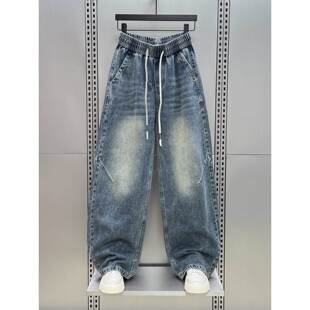 MAROLIO~质量上乘！2025秋季新款覆古牛仔裤男美式高街帅气直筒裤