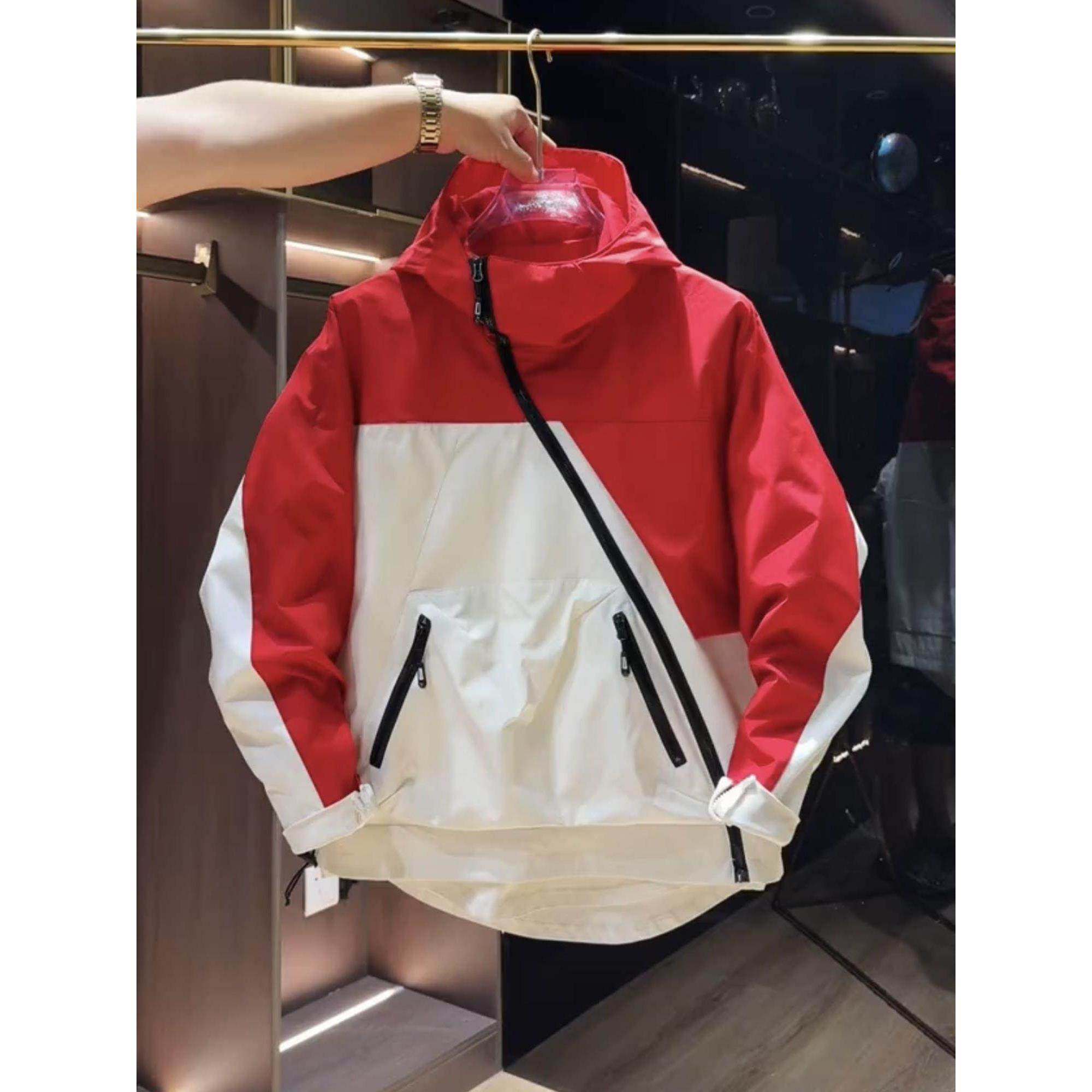 Mostarsea~秋季斜拉炼连帽工装大口袋纯色外套男百搭宽松防风夹克,男装,大码上装,淘宝优惠券,粉丝福利购,淘宝优惠卷