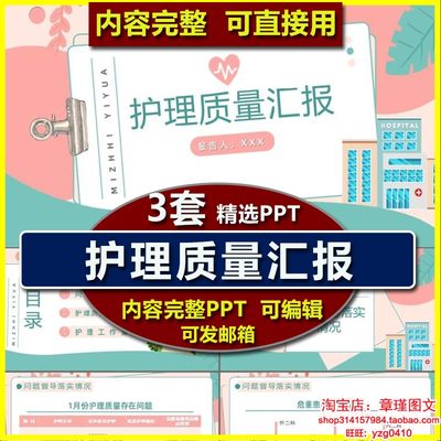 护理质量控制汇报ppt模板 护士护理质量工作报告质控总结完成情况