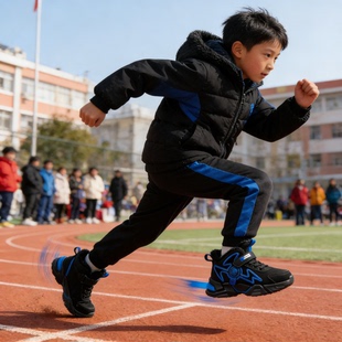 少儿专业篮球鞋男童棉鞋青少年二棉运动鞋防水保暖中大童篮球鞋加