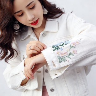 缝在毛衣上的装饰品精美刺绣中国风兰花布贴小清新服装百搭装饰补