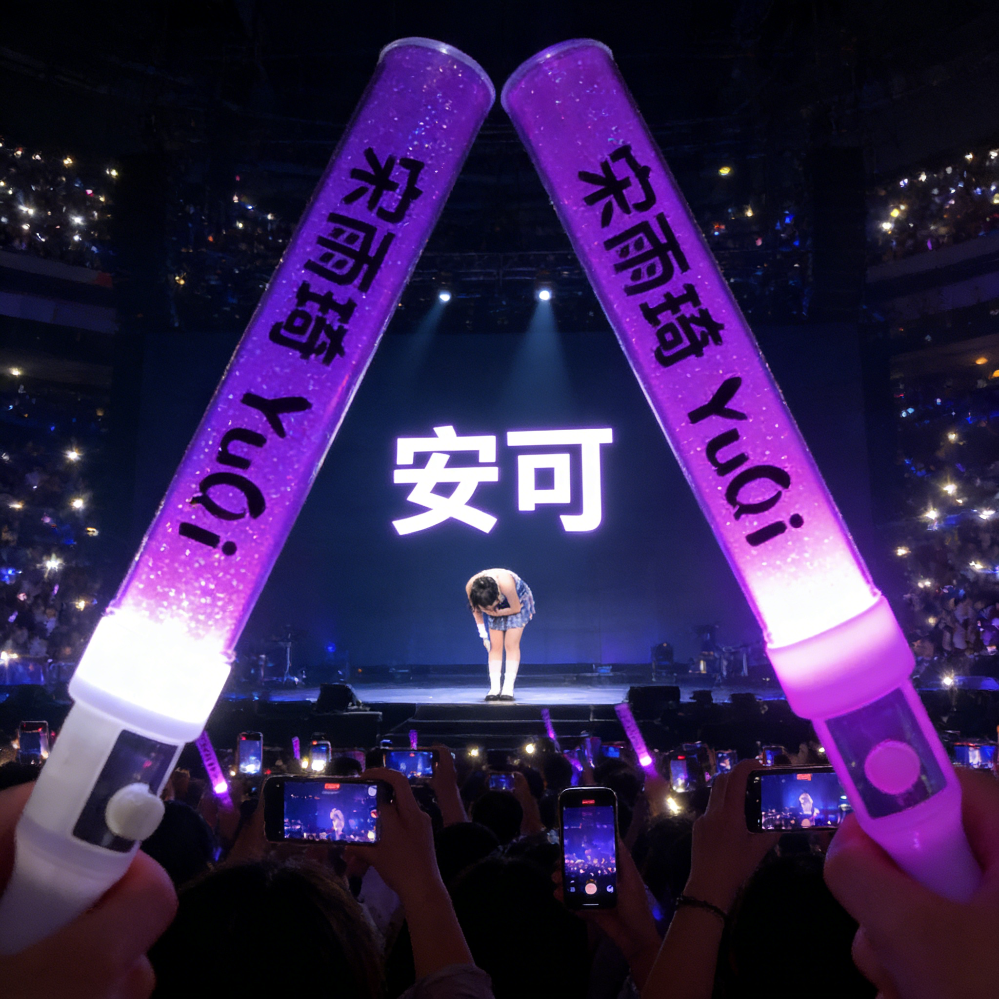 宋雨琦应援棒演唱会荧光棒粉丝周边定制线下活动发光棒打CALL棒