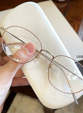 近视眼镜架女 复古百搭金丝细边眼镜框支持配镜58161