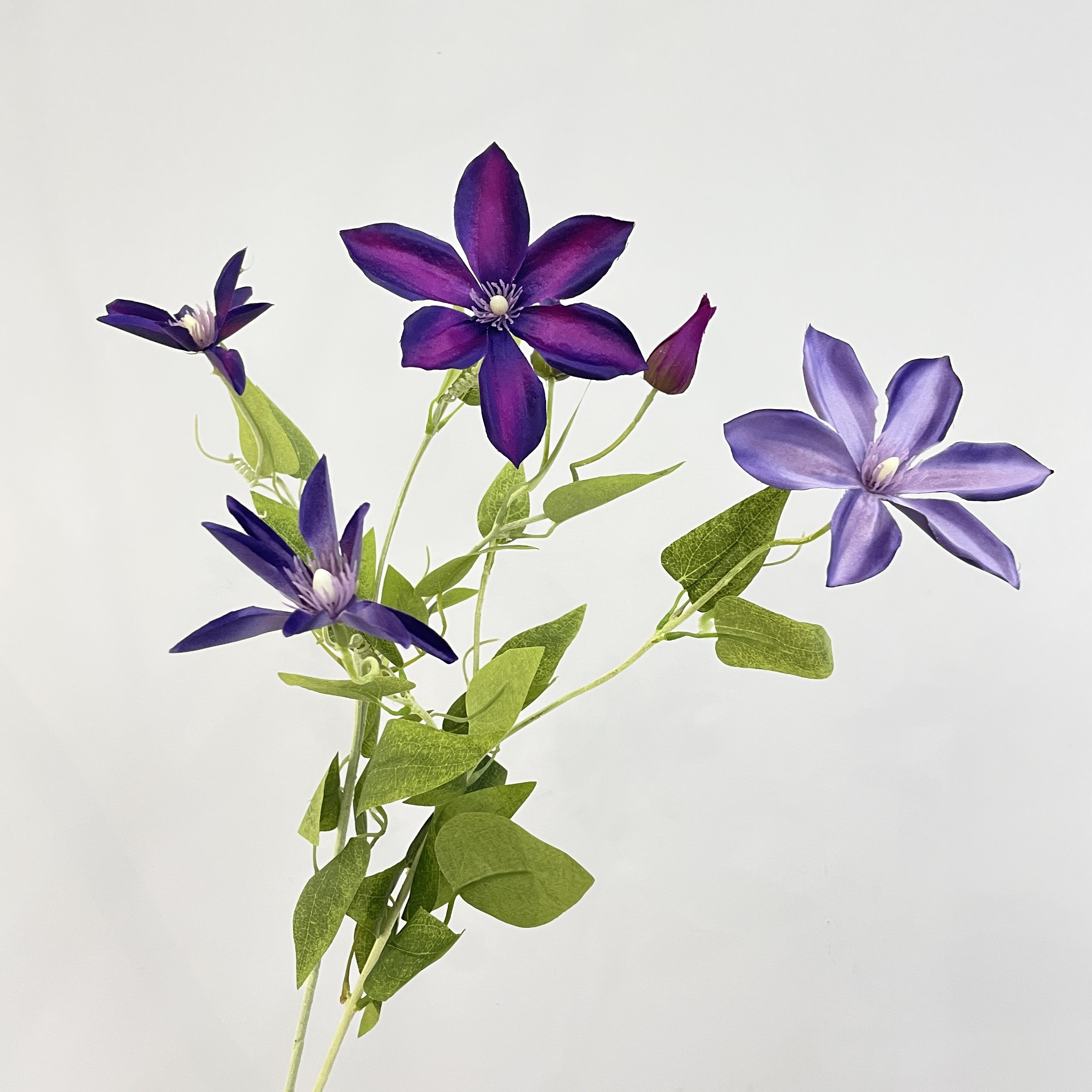 铁线莲铁线牡丹金莲花威灵仙现代家居装饰境外婚庆摄影直播仿真花