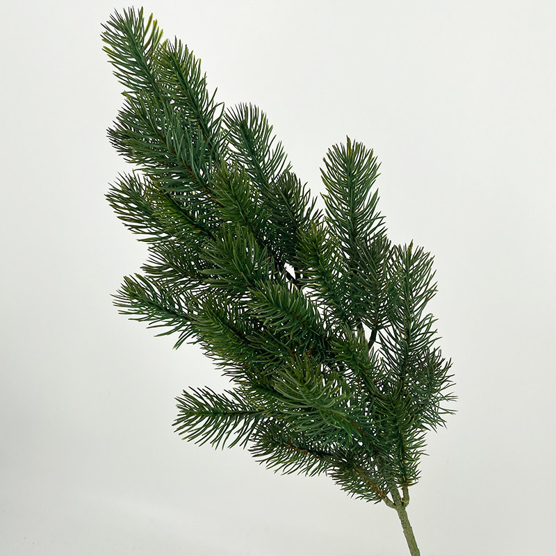 仿真松树枝迎客松假花松针叶圣诞松枝叶子罗汉松塑料松树叶美人松