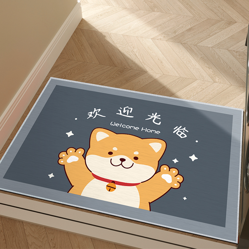 柴犬进门耐磨蹭防滑地垫门口脚垫