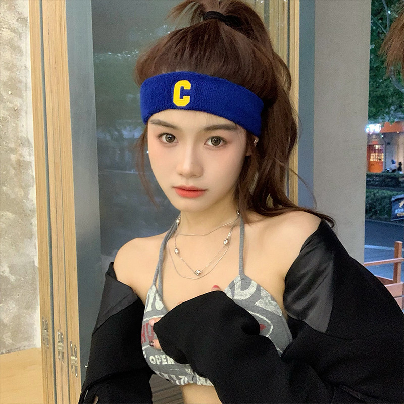 小物家家 夏季运动发带女健身跑步导汗吸汗头带止汗短发头巾发带