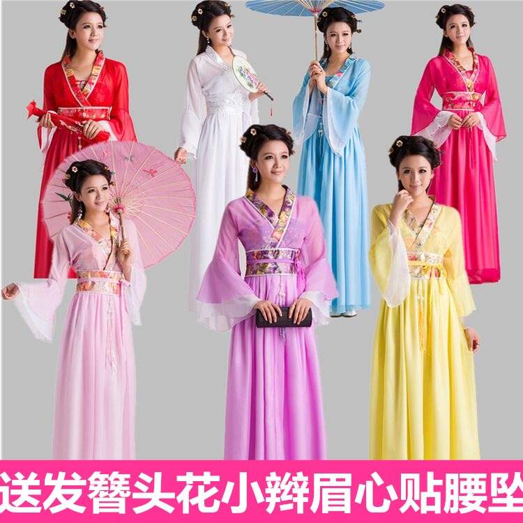 学生汉服古代中国风古装服装女小姐贵妃节日公主演出服宫廷新款|ruв категории Женская одежда, костюм/национальная одежда/театр костюм, национальная одежда/этап погрузки - от Buy2taobao.com для оказания профессиональной услуги покупки агента Taobao