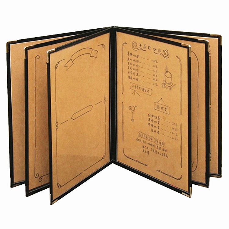 手绘菜单本创意diy菜谱价目表