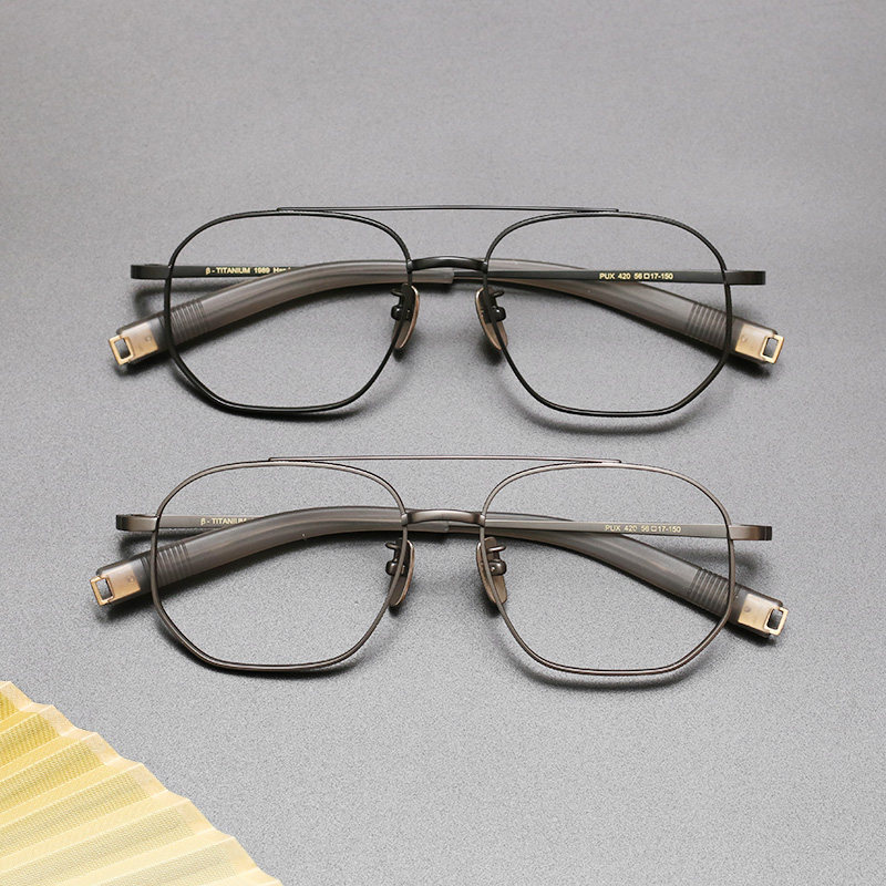 日本设计师手工纯钛超轻眼镜框