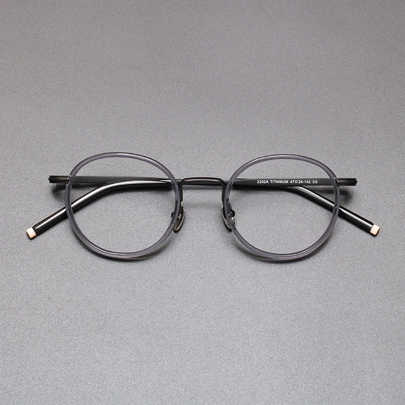 日本手工复古纯钛超轻眼镜框架