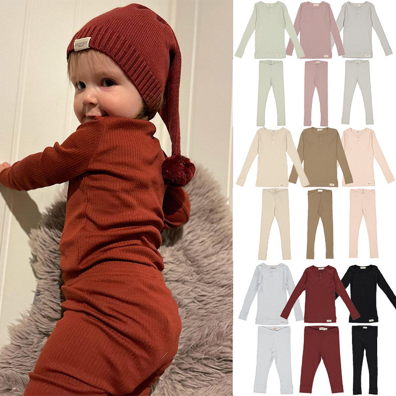 秋冬新款男女儿童宝宝莫代尔棉长袖圆领纽扣T恤打底裤家居服套装,童装/婴儿装/亲子装,T恤,淘宝优惠券,粉丝福利购,淘宝优惠卷