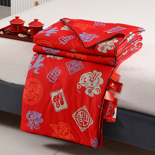 新款夏季百福被子针织全棉夏凉被婆婆回礼万福被子芯夏被床上用品